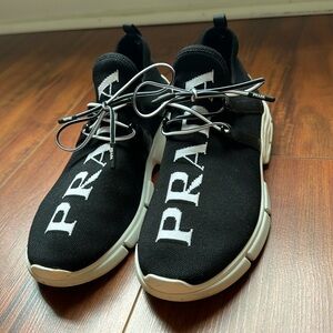 Prada Knit Logo Sneakers